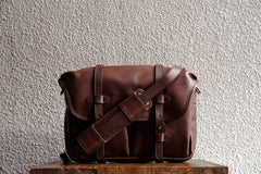 F.C. 15 Leather Messenger Bag | Field Bag | Fox