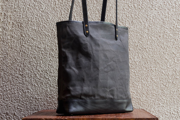 Slim Tote/Ash - Waxed Twill - Sold Out