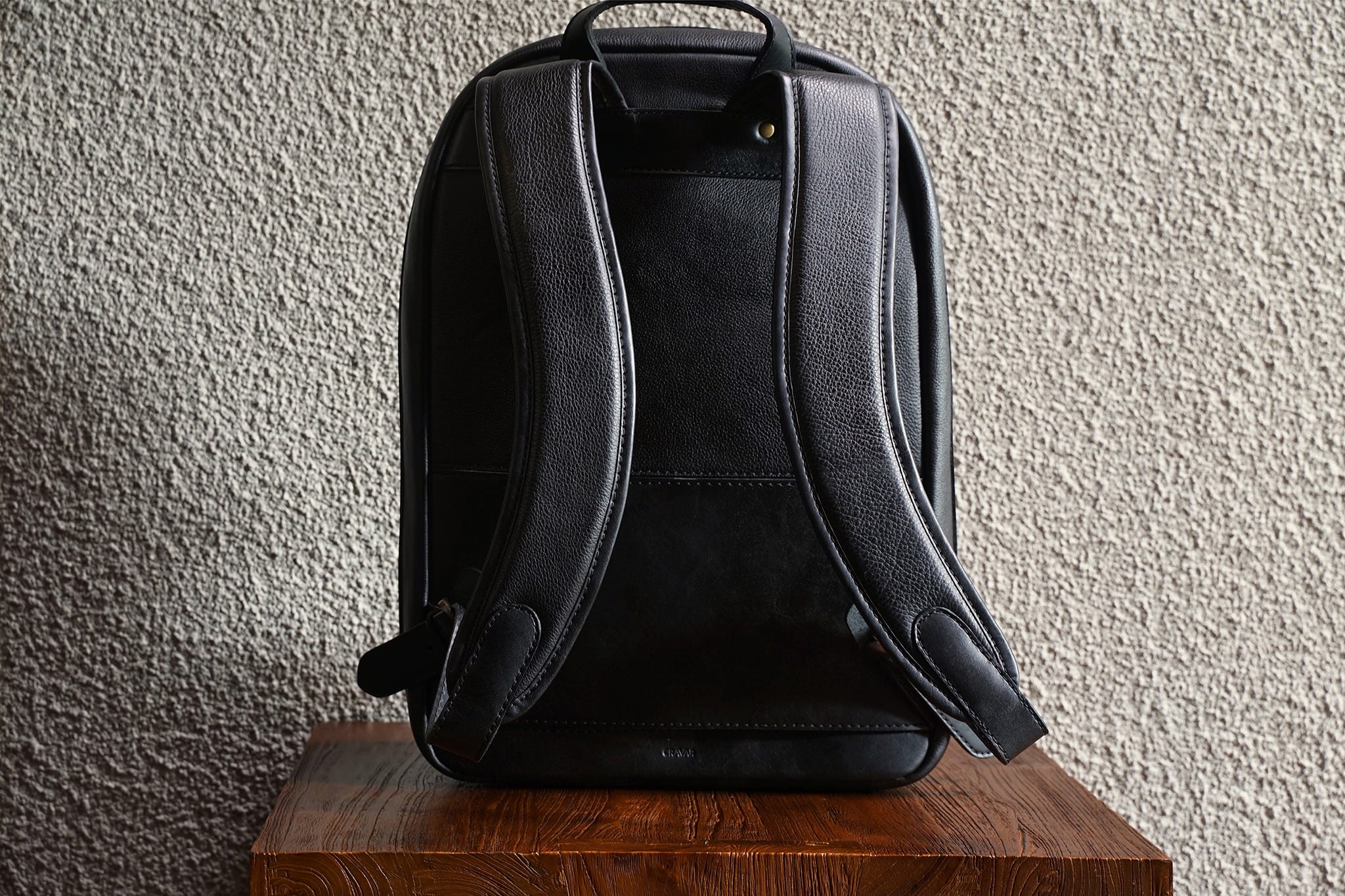 clava vachetta leather urban survival backpack Citypack L | Backpack | Black | Monogrammed