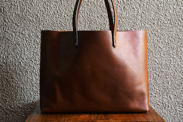Wide Tote/Vintage Brown